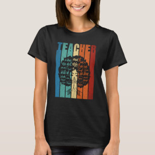Vintage Afro Black History Month African American T-Shirt