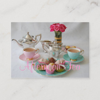 Vintage Afternoon Tea Customisable Business Card