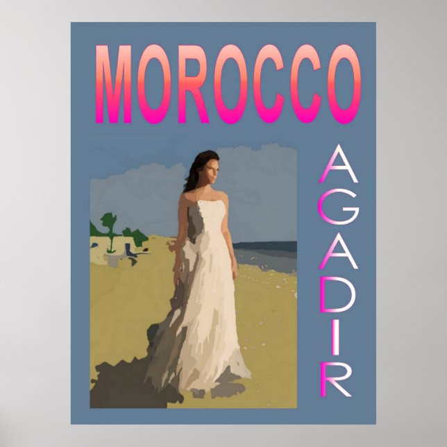 Vintage Agadir Poster (Front)