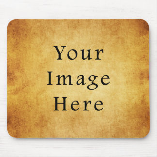 Vintage Aged Harvest Gold Parchment Paper Blank Mouse Mat