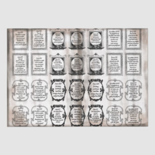 Vintage Aged: Inspiring Bible Verses: Cursive Text Tissue Paper