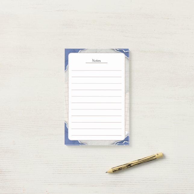 Vintage Aged Paper Scrapbook Notes (On Desk)