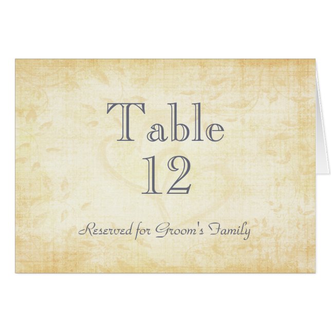 Vintage Aged Paper Wedding (Front Horizontal)