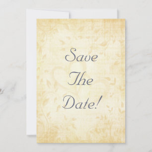 Vintage Aged Paper Wedding Invitation