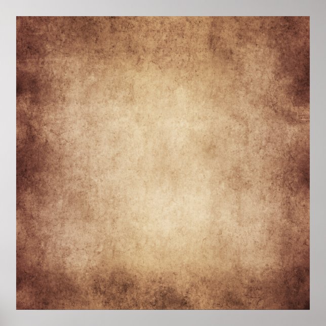 Vintage Aged Parchment Paper Template Blank Poster (Front)