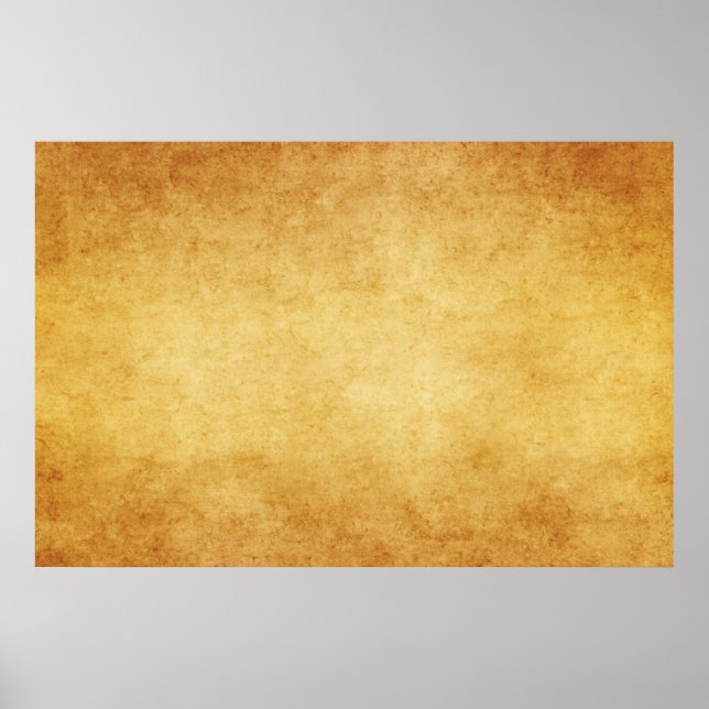 Vintage Aged Parchment Paper Template Blank Poster (Front)