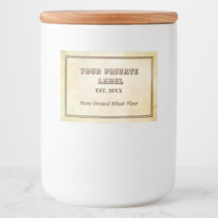 Vintage Aged Parchment Your Private Label Food