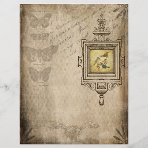 Vintage Aged Scrapbook & Journal Paper