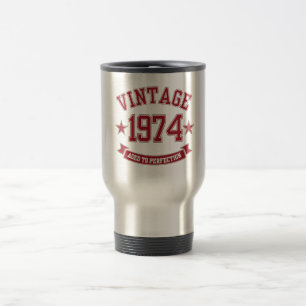 Vintage Aged to Perfection 1974 Travel Mug