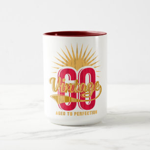 Vintage - aged to perfection. 60th anniversary mug
