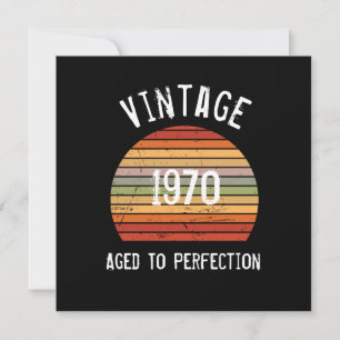 Vintage Aged To Perfection Birthday Card