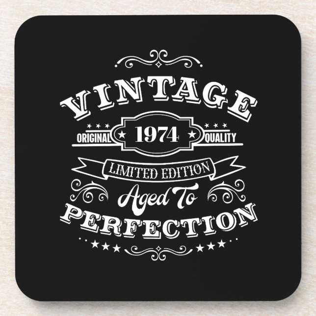 Vintage Aged to Perfection Coaster (Front)