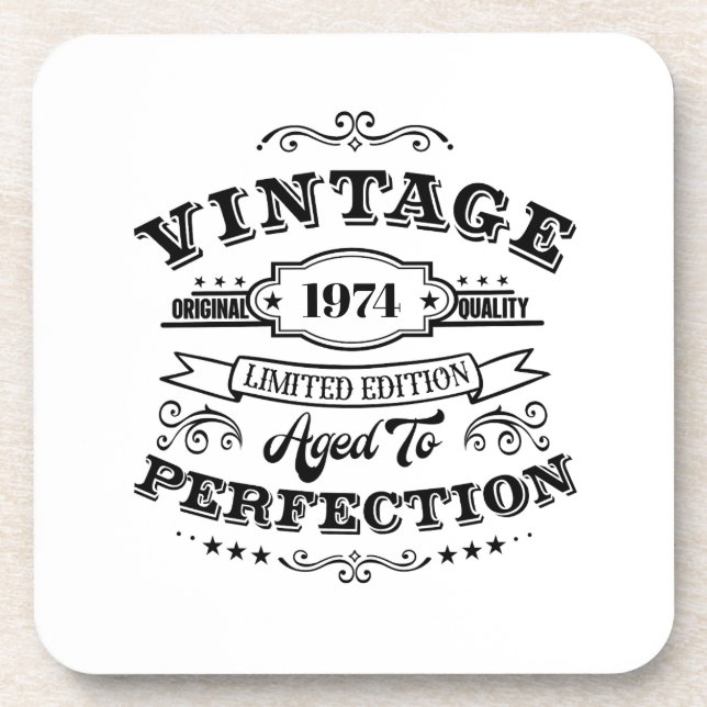 Vintage Aged to Perfection Coaster (Front)