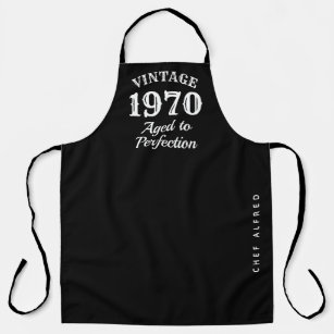 Vintage Aged to perfection funny 50th Birthday BBQ Apron