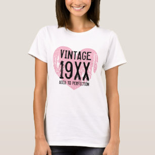 Vintage Aged to perfection womens Birthday t shirt