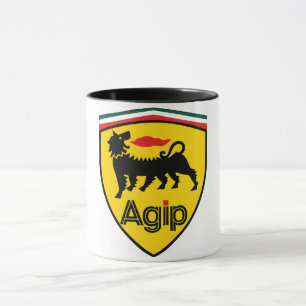 Vintage Agip Logo Coffee Mug with Six-Legged Dog