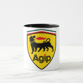 Vintage Agip Logo Coffee Mug with Six-Legged Dog