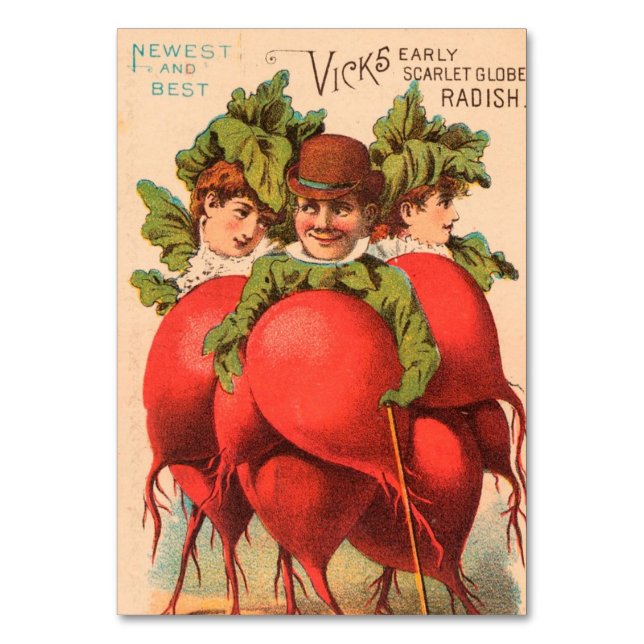 Vintage : agriculture advertising - table number (Front)