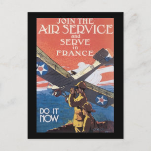 Vintage Air Service Recruitment Postcard
