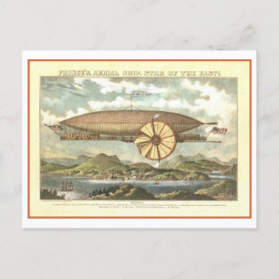 Vintage Air Ship Postcard