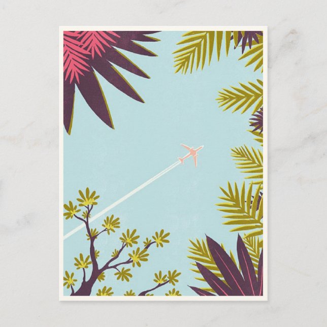 Vintage Air Travel Postcard (Front)