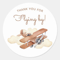 Vintage Aircraft Biplane Boy's Birthday Favour