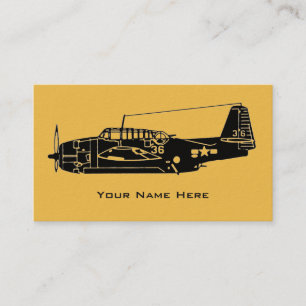 Vintage Aircraft Business Card