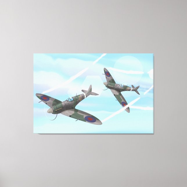 Vintage Aircraft Canvas Print (Front)