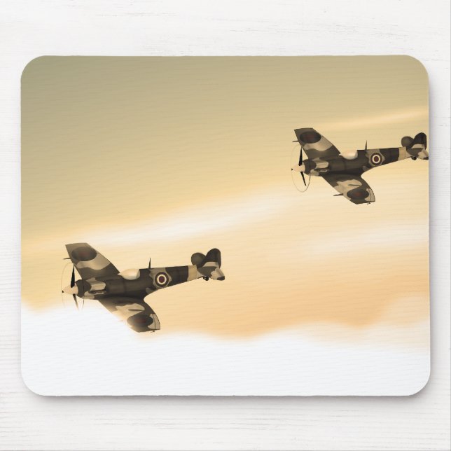Vintage Aircraft Mouse Mat (Front)