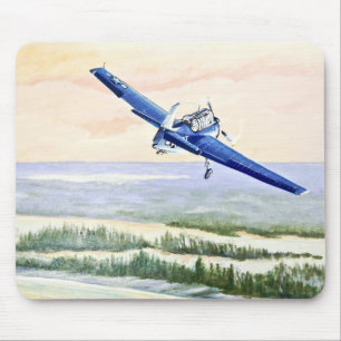 Vintage Aircraft Mouse Mat