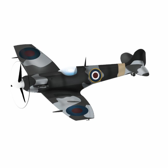 Vintage Aircraft Standing Photo Sculpture (Front)