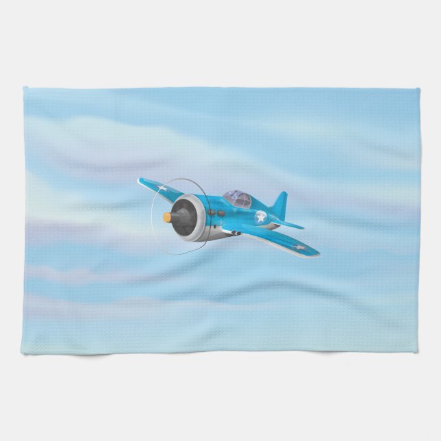 Vintage Aircraft Tea Towel (Horizontal)