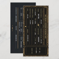 Vintage Airline Boarding Pass Destination Wedding