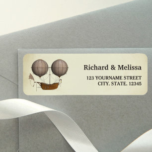 Vintage Airship Hot Air Balloon Wedding