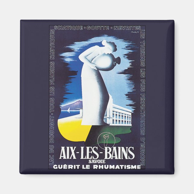 Vintage Aix-Les-Bains Magnet (Front)