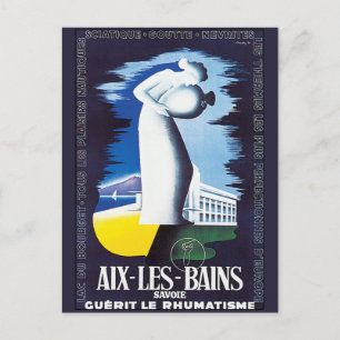 Vintage Aix-Les-Bains Postcard