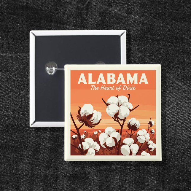 Vintage Alabama 15 Cm Square Badge (Creator Uploaded)
