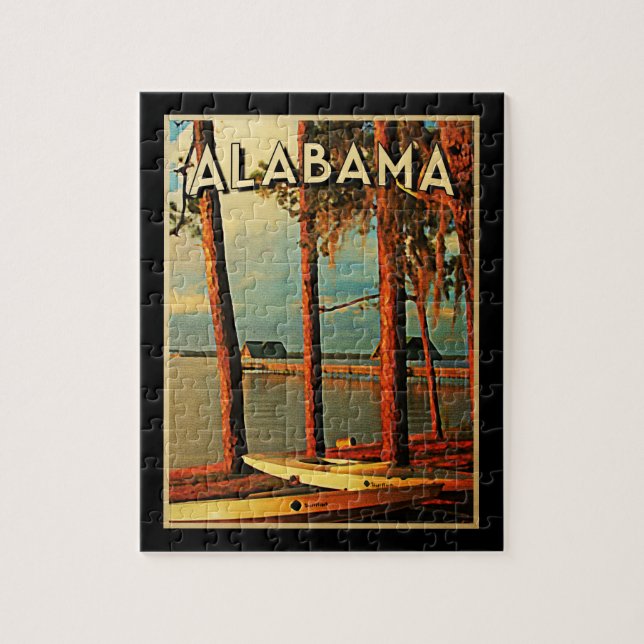 Vintage Alabama Jigsaw Puzzle (Vertical)