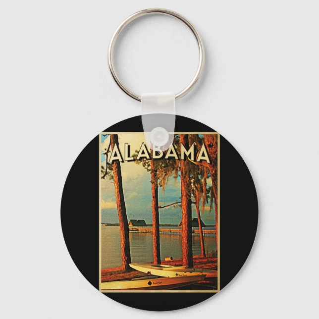 Vintage Alabama Key Ring (Front)