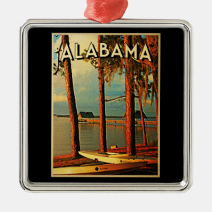 Vintage Alabama Metal Tree Decoration