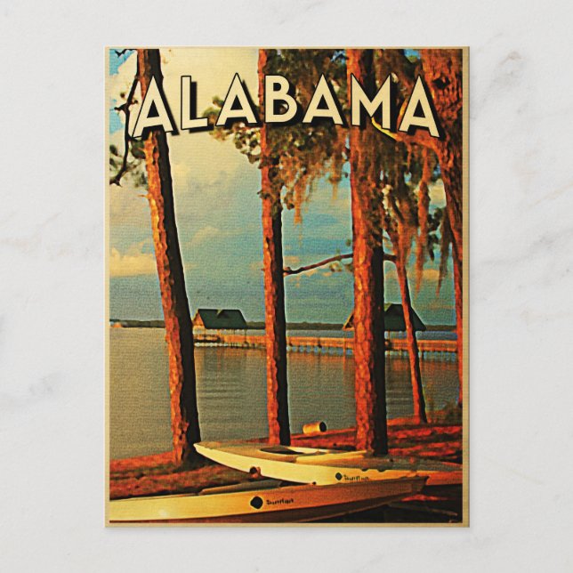 Vintage Alabama Postcard (Front)