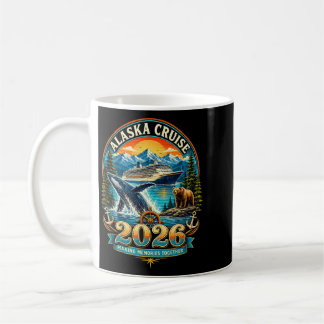 Vintage Alaska Cruise 2026 Cruising Group Family Coffee Mug