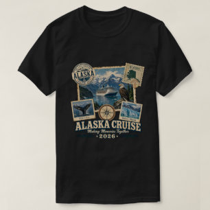 Vintage Alaska Cruise 2026   Family Trip Souvenir T-Shirt