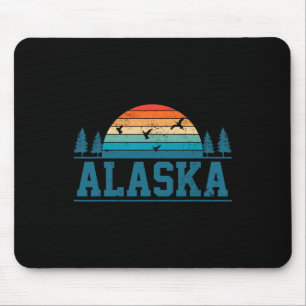 Vintage Alaska Ducks Geese Hunting Hunt Retro Gift Mouse Mat