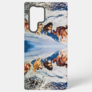 Vintage Alaska eskimo Malamute sled racing Samsung Galaxy Case