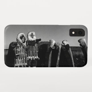 Vintage Alaska Fur clad eskimo arctic sod igloo iPhone XR Case