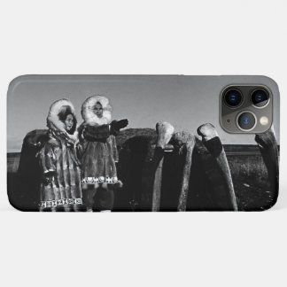 Vintage Alaska Fur clad eskimo arctic sod igloo iPhone 11 Pro Max Case
