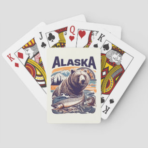 Vintage Alaska Nature Playing Cards