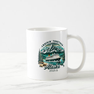 Vintage Alaskan Cruise Adventure 2025 Retro Family Coffee Mug