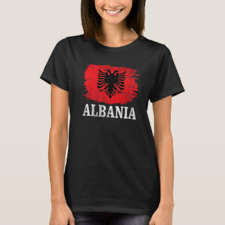 Vintage Albania Flag For Albanian T-Shirt